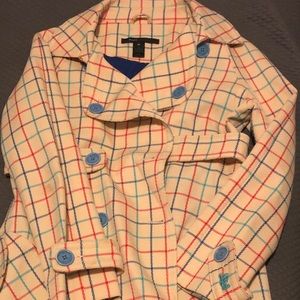 Marc Jacobs Plaid Double Breasted Coat